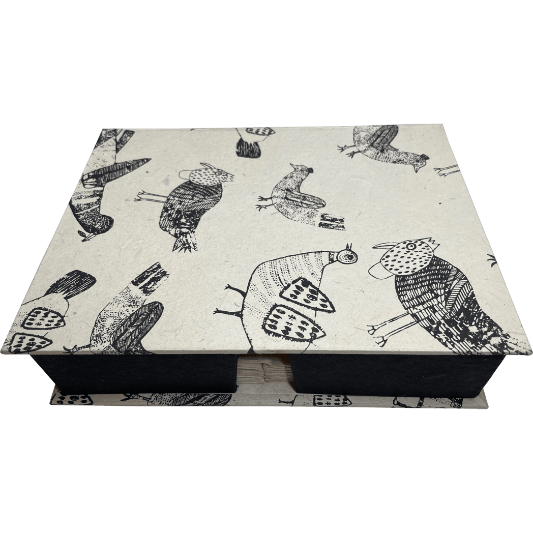 Monk Paper "Art by Children - Birds" Lokta Stationery Box Set - Pen Boutique Ltd