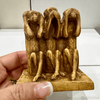 Pen Boutique Three Mini Wise Monkeys Paper Weight with Mask See Hear or Speak No Evil - Pen Boutique Ltd