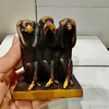 Pen Boutique Three Mini Wise Monkeys Paper Weight with Mask See Hear or Speak No Evil - Pen Boutique Ltd