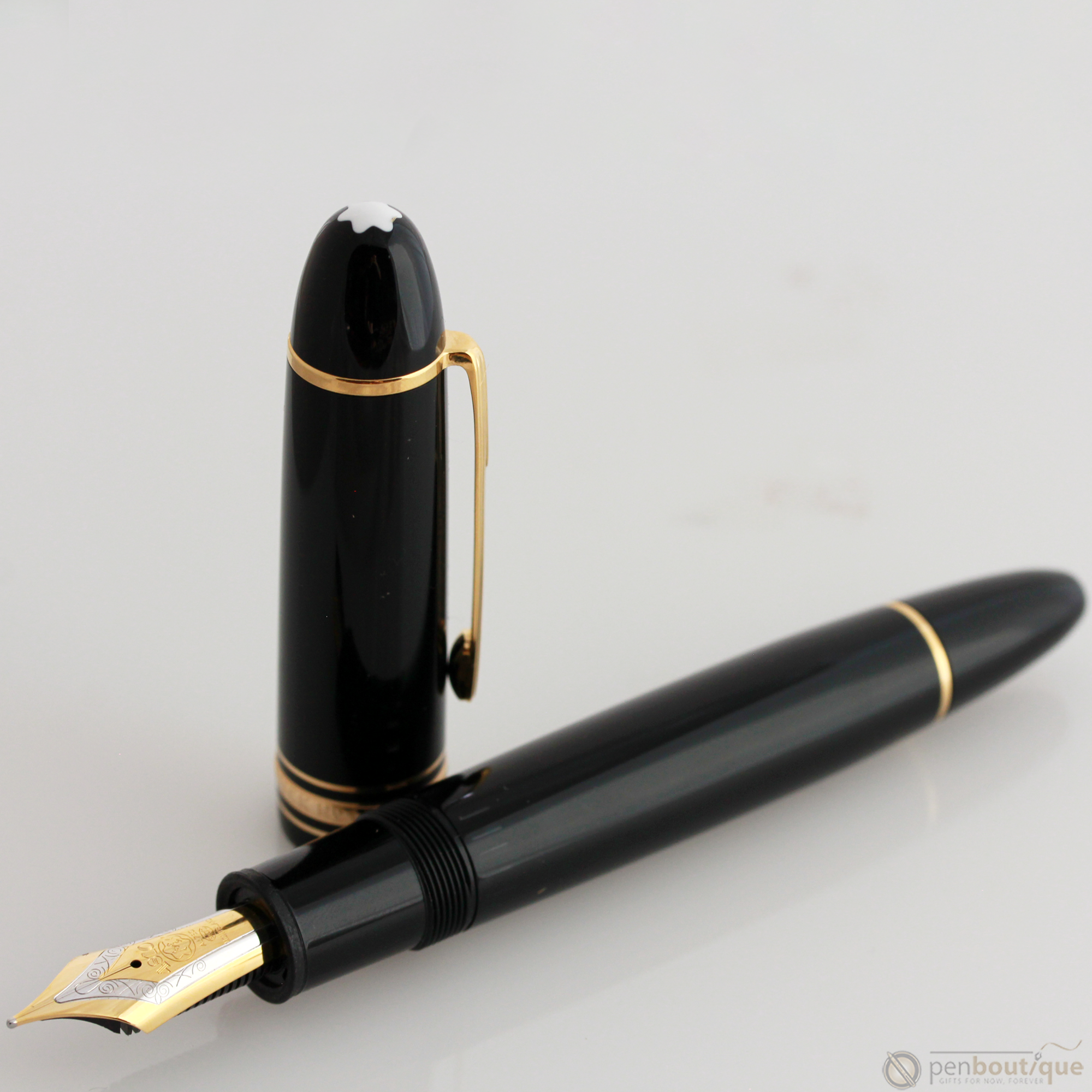 Montblanc Meisterstuck Fountain Pen - 149 Black - Gold Trim-Pen Boutique Ltd
