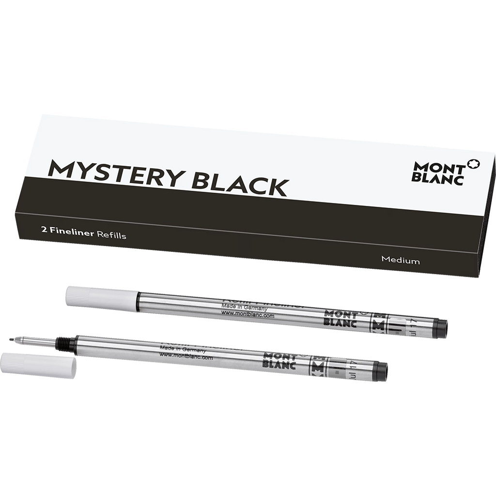 Montblanc Fineliner Refill - Mystery Black (2 Per Pack)-Pen Boutique Ltd