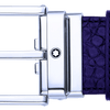 Montblanc Leather Belt - Blue - Pen Boutique Ltd