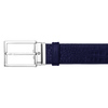 Montblanc Leather Belt - Blue - Pen Boutique Ltd