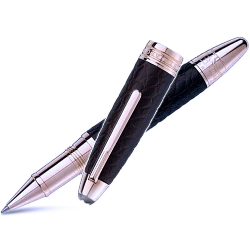 Montblanc Meisterstuck Rollerball Pen - Great Masters - Alligator Leather - Brown - Pen Boutique Ltd