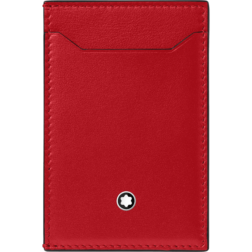 Montblanc Meisterstuck Pocket Holder - Black/Red - 3cc - Pen Boutique Ltd