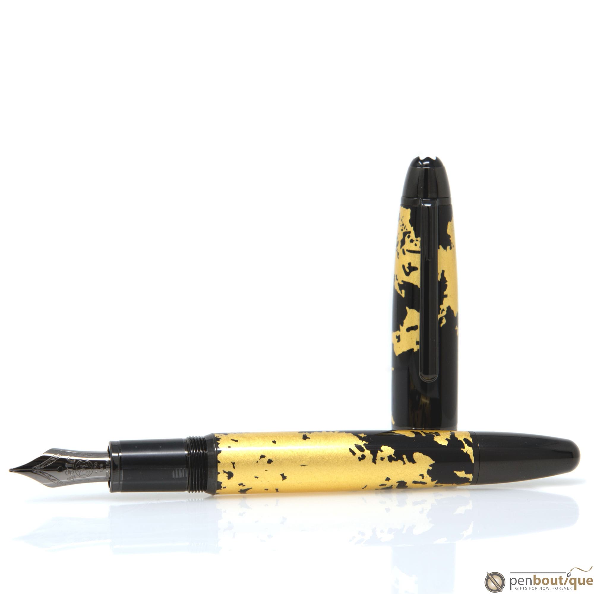 Montblanc Meisterstuck Fountain Pen - 146 Solitaire - Gold Leaf - Calligraphy-Pen Boutique Ltd