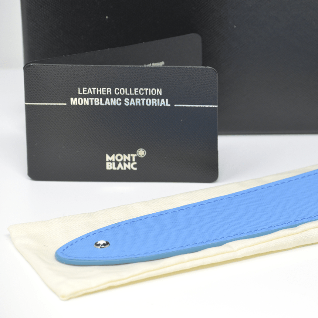 Montblanc Sartorial Pen Sleeve - China Blue - Pen Boutique Ltd