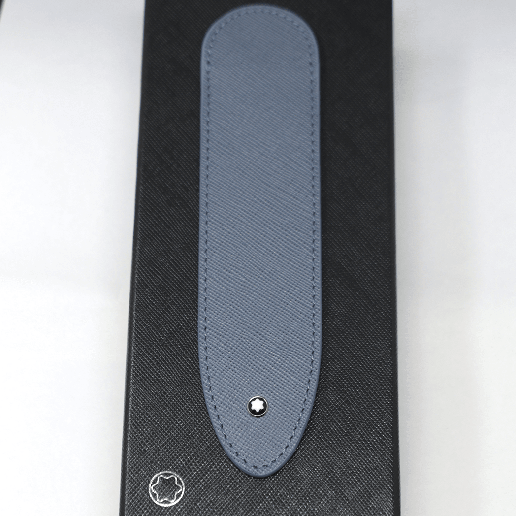 Montblanc Sartorial Pen Sleeve - Denim Blue - Pen Boutique Ltd