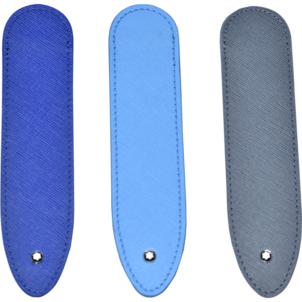 Montblanc Sartorial Pen Sleeve - Denim Blue - Pen Boutique Ltd