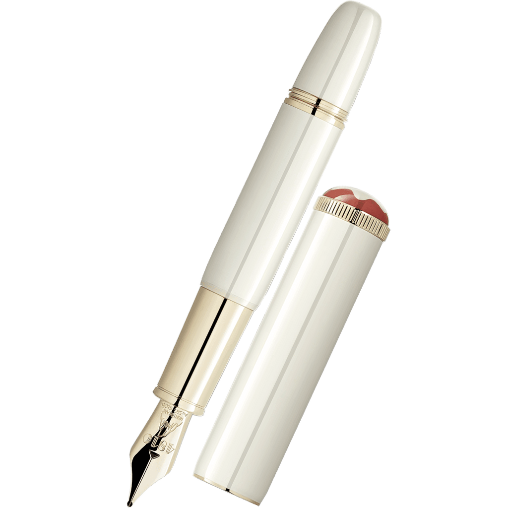 Montblanc Heritage Fountain Pen - Rouge & Noir - Baby Ivory (Special Edition) - Pen Boutique Ltd