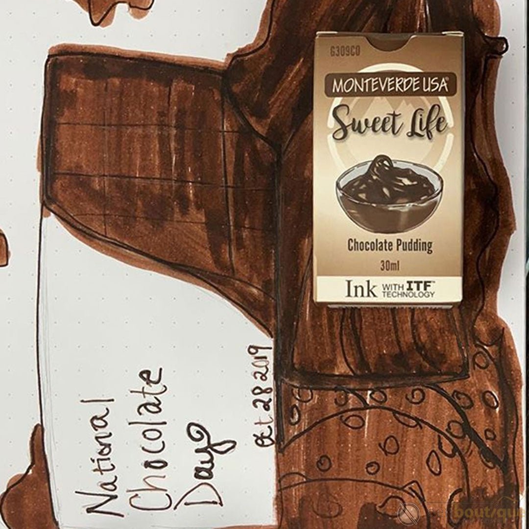 Monteverde Sweet Life Ink Bottle - Chocolate Pudding - 30ml - Pen Boutique Ltd