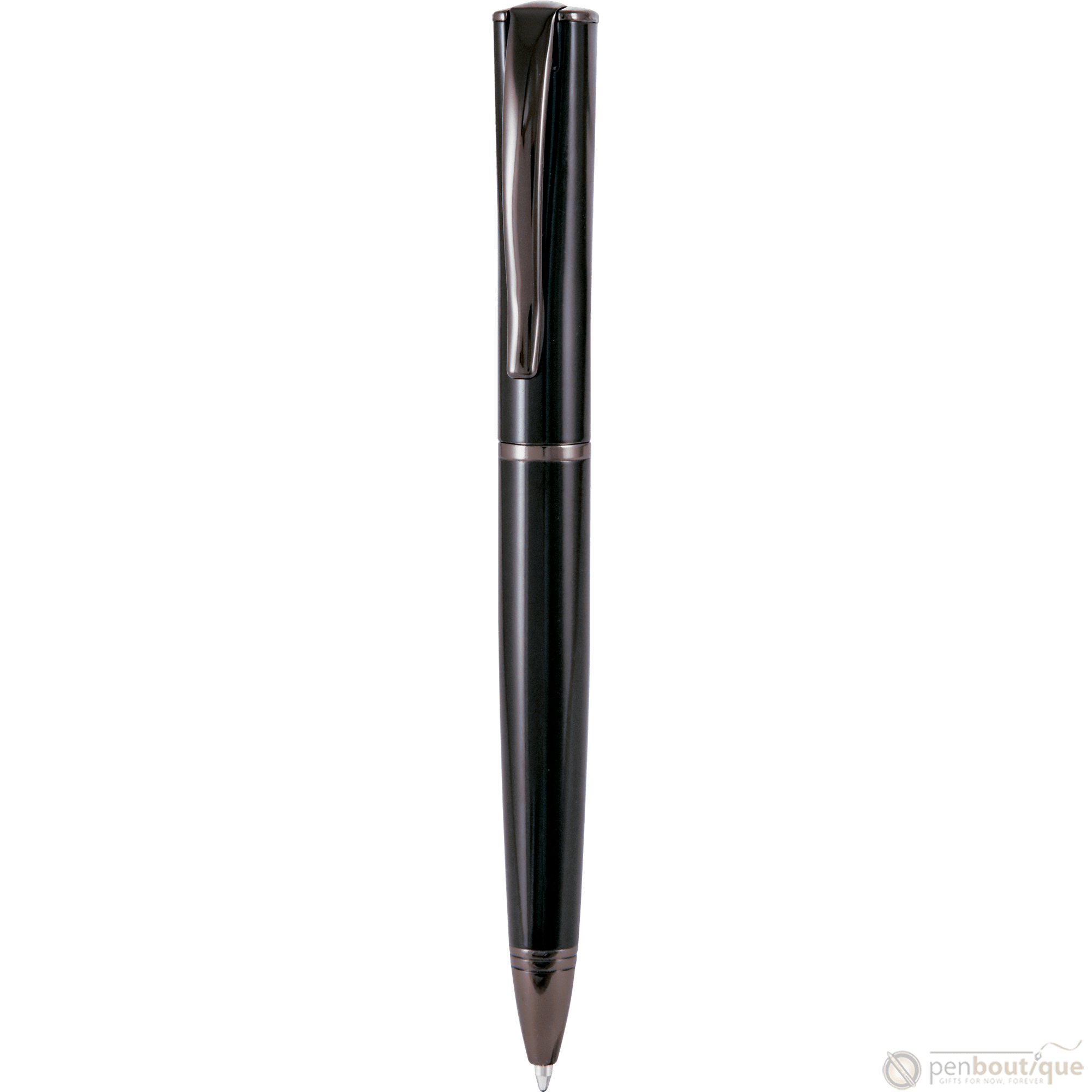 Monteverde Impressa Ballpoint - Black with Gunmetal Trim - Pen Boutique Ltd