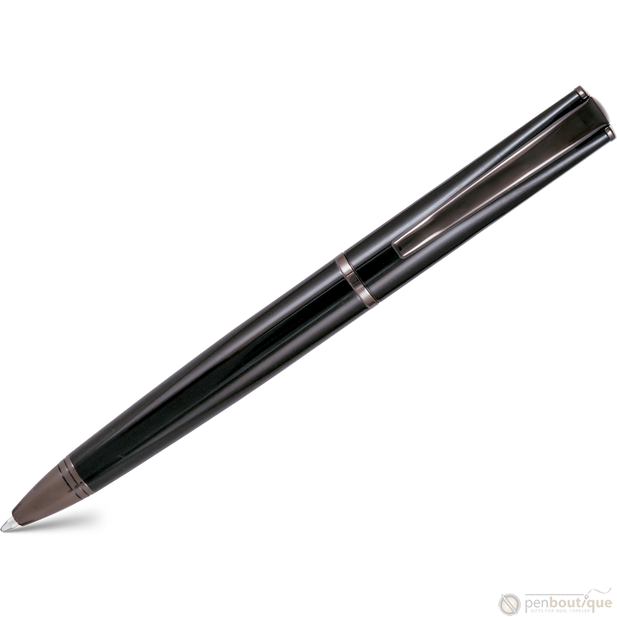 Monteverde Impressa Ballpoint - Black with Gunmetal Trim - Pen Boutique Ltd