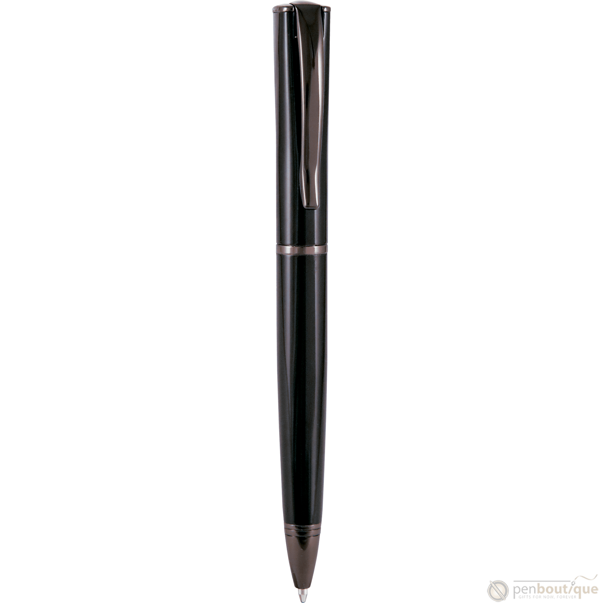 Monteverde Impressa Ballpoint - Black with Gunmetal Trim - Pen Boutique Ltd