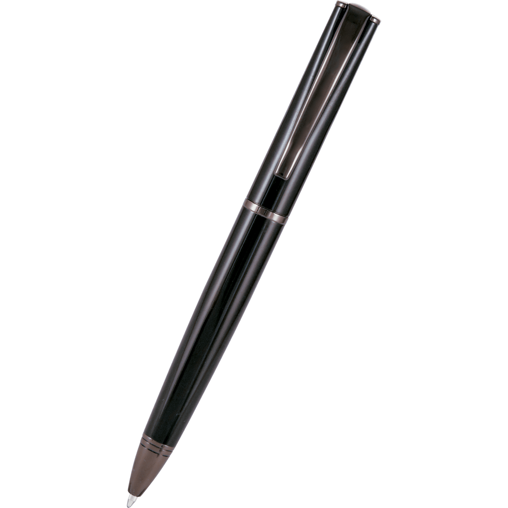 Monteverde Impressa Ballpoint - Black with Gunmetal Trim - Pen Boutique Ltd