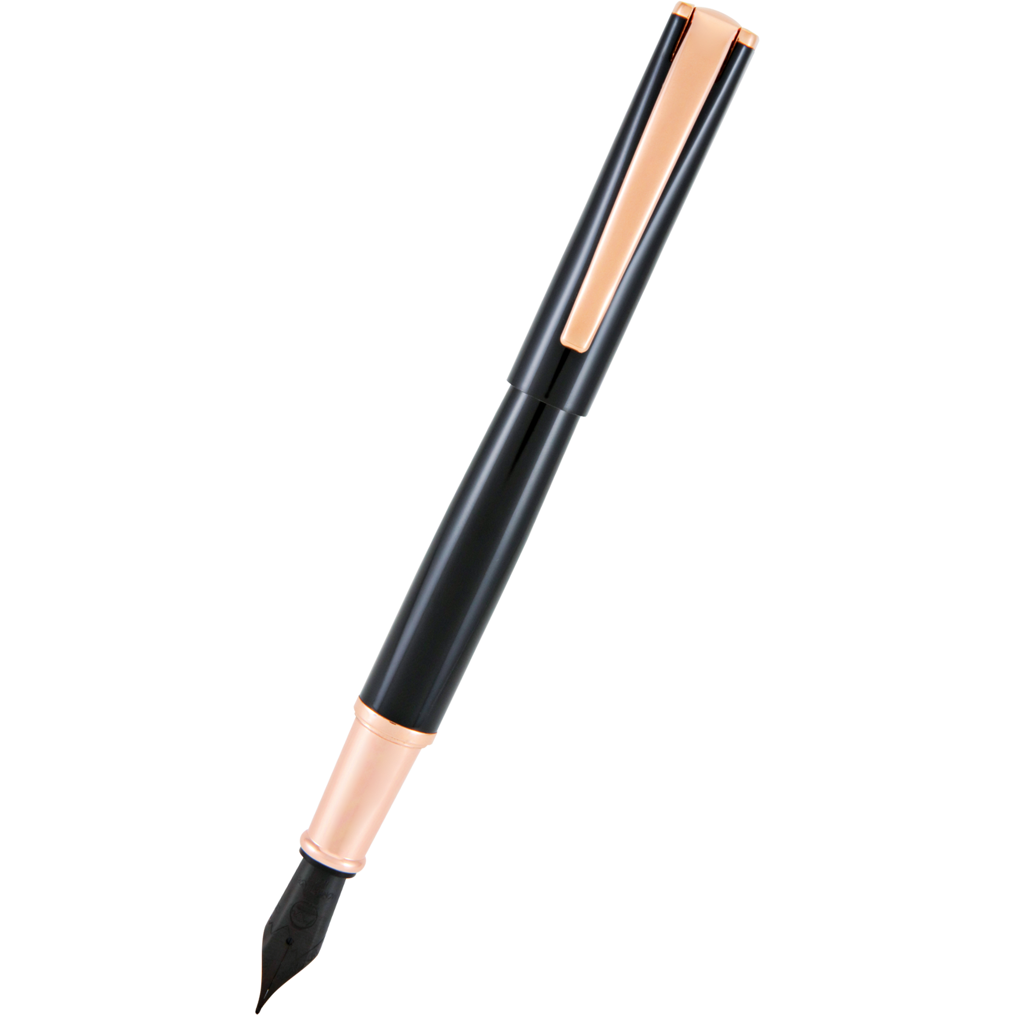 Monteverde Impressa Black with Rose Gold Trim Fountain Pen-Pen Boutique Ltd
