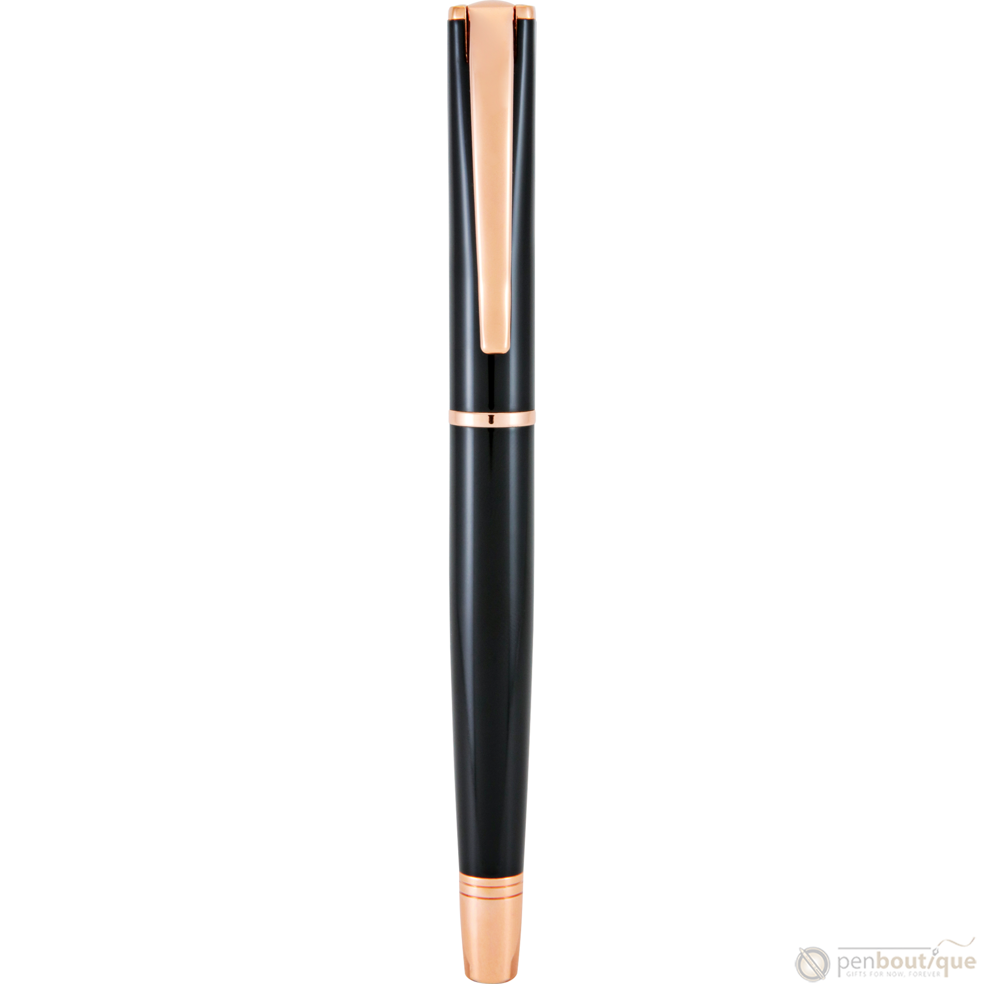 Monteverde Impressa Black with Rose Gold Trim Fountain Pen-Pen Boutique Ltd