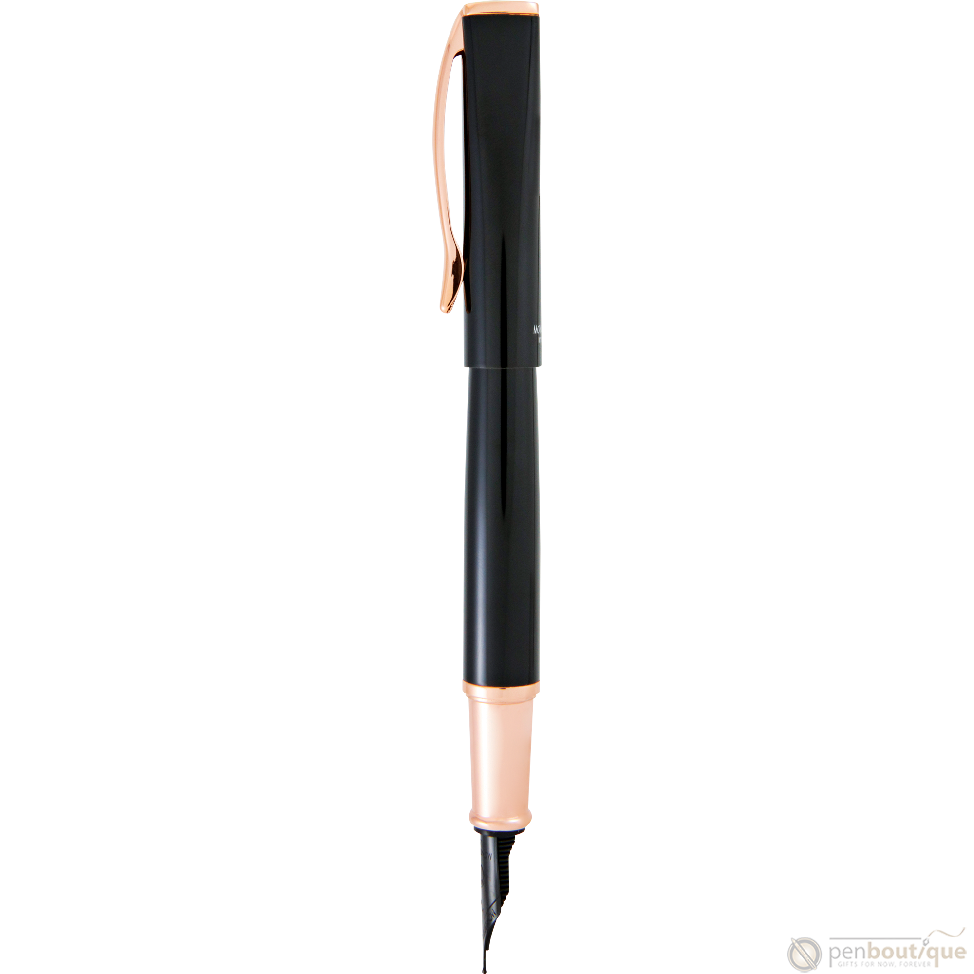 Monteverde Impressa Black with Rose Gold Trim Fountain Pen-Pen Boutique Ltd