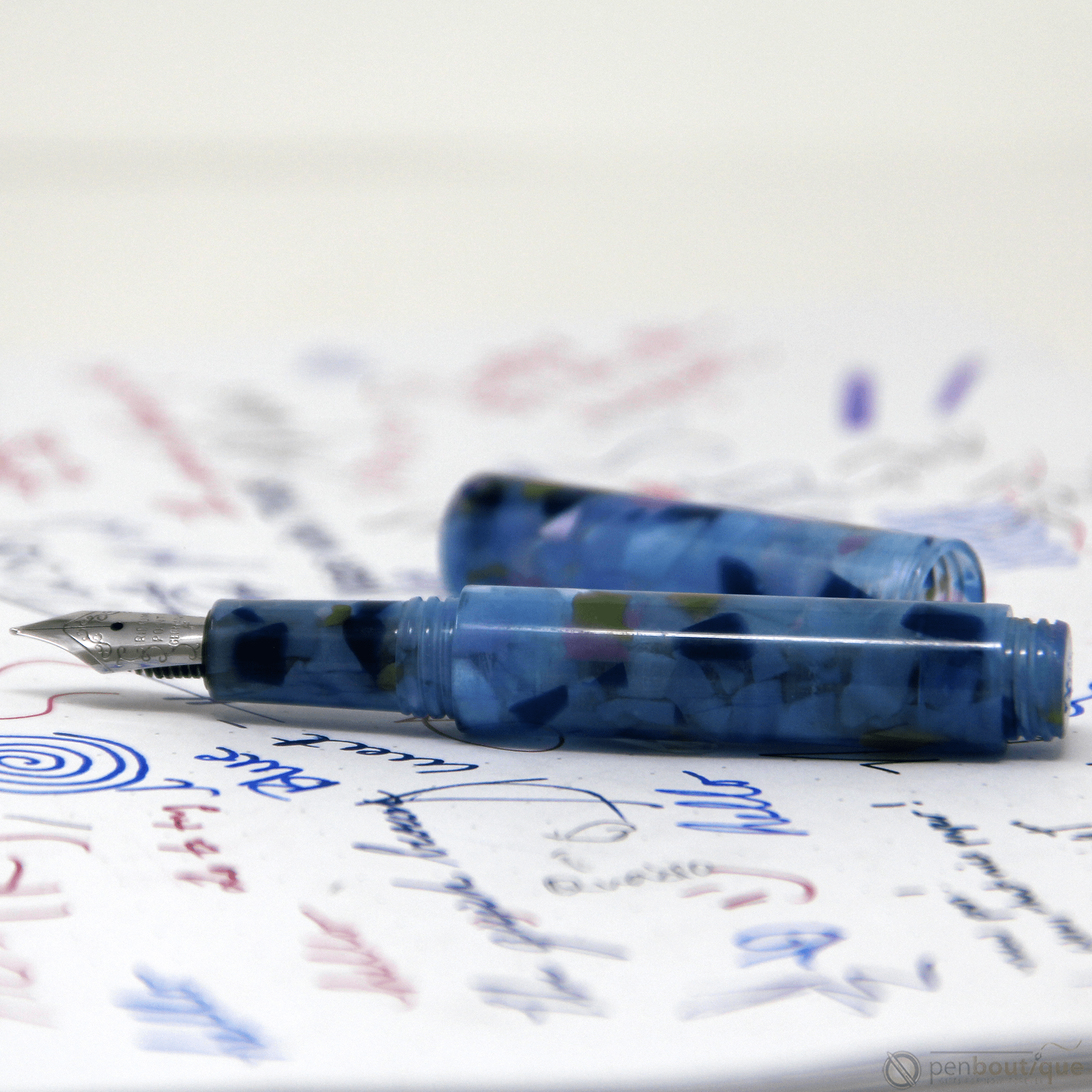 Monteverde MVP Fountain Pen - Blue Squares - Pen Boutique Ltd