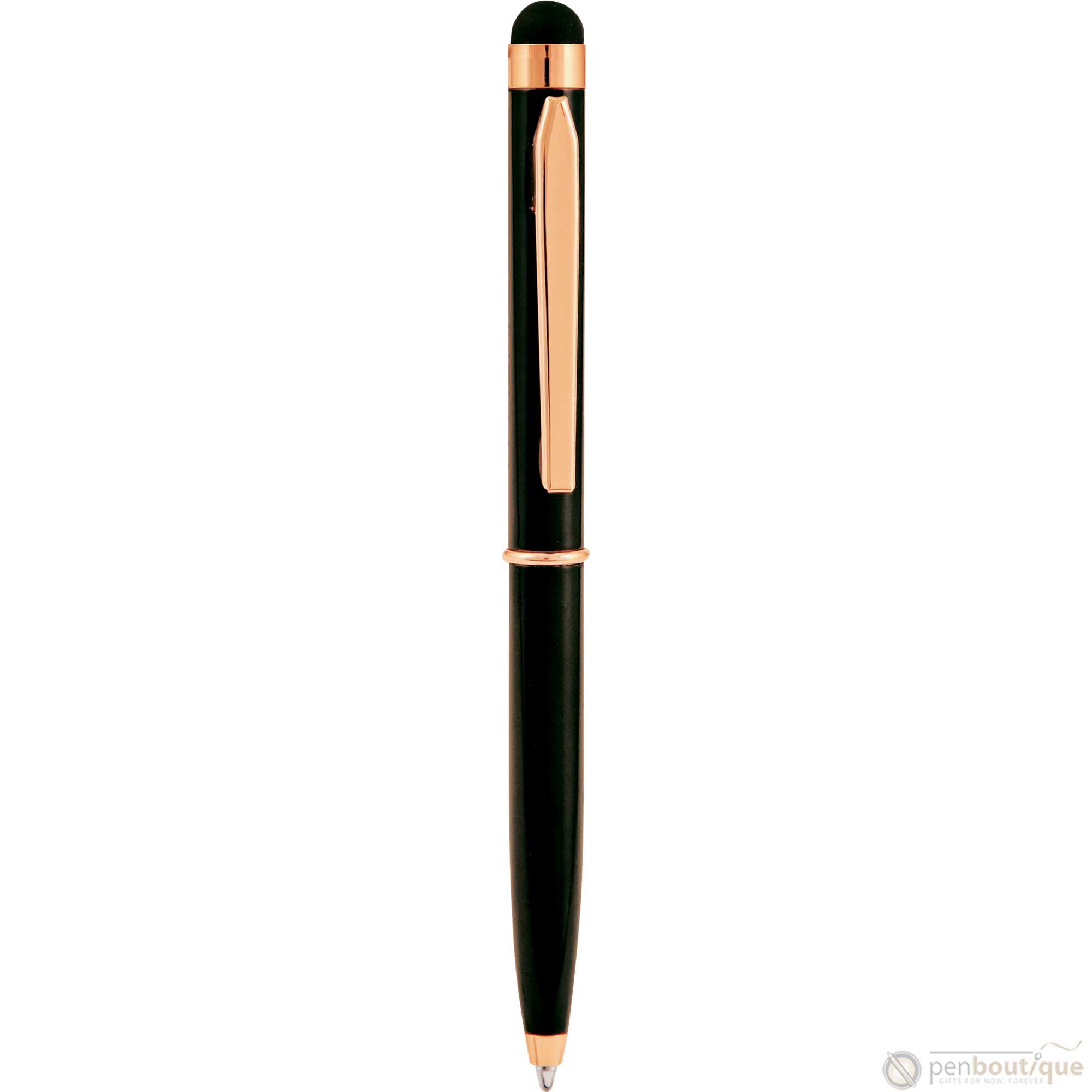 Monteverde Poquito Stylus Ballpoint Pen - Black Attire-Pen Boutique Ltd