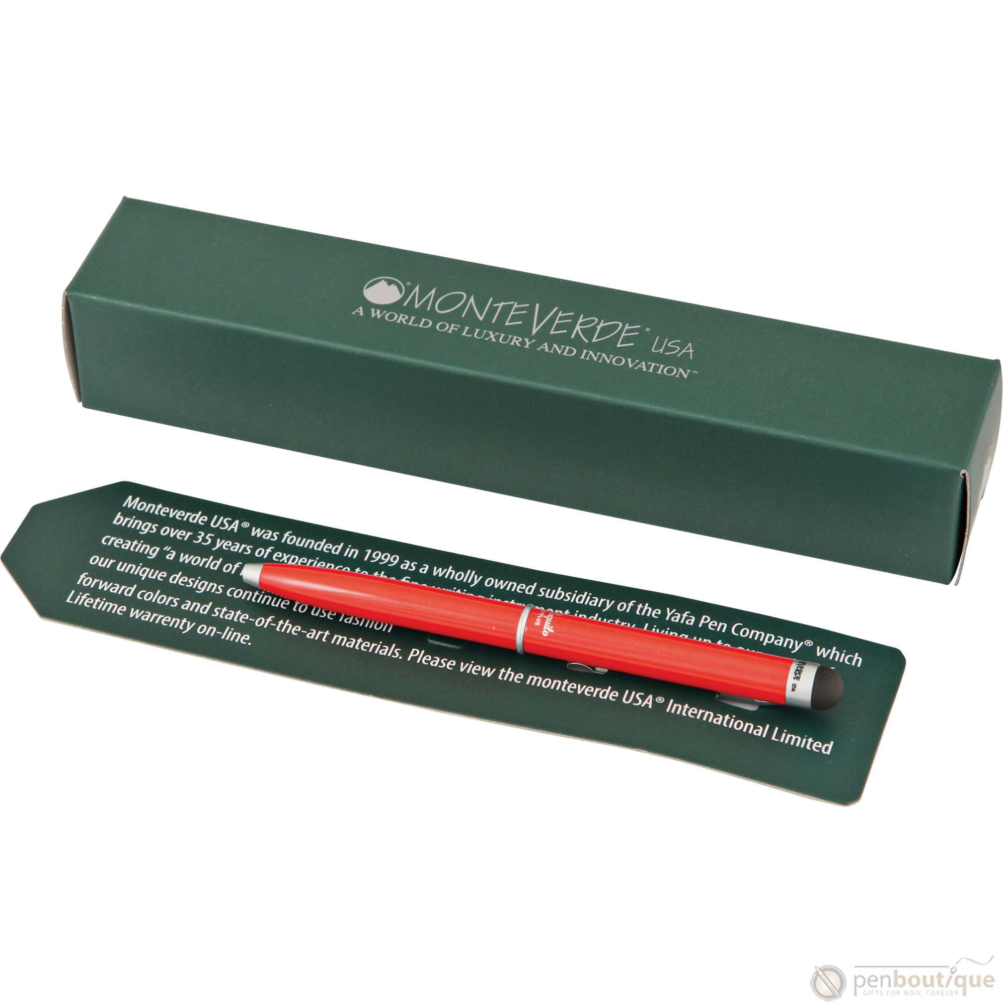 Monteverde Poquito Stylus Ballpoint Pen - Racing Red-Pen Boutique Ltd