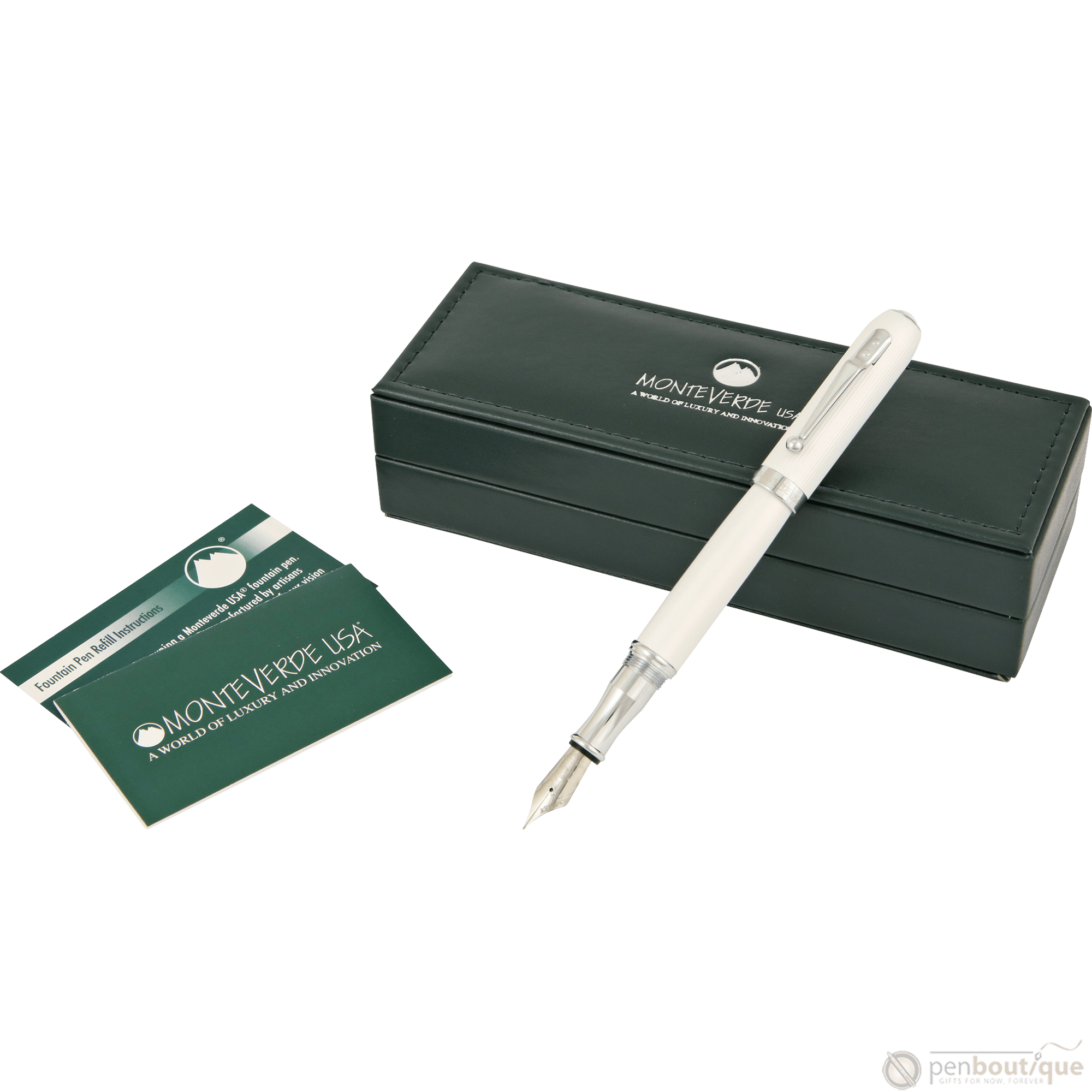 Monteverde Rodeo Drive Fountain Pen - Iridescent White - Pen Boutique Ltd