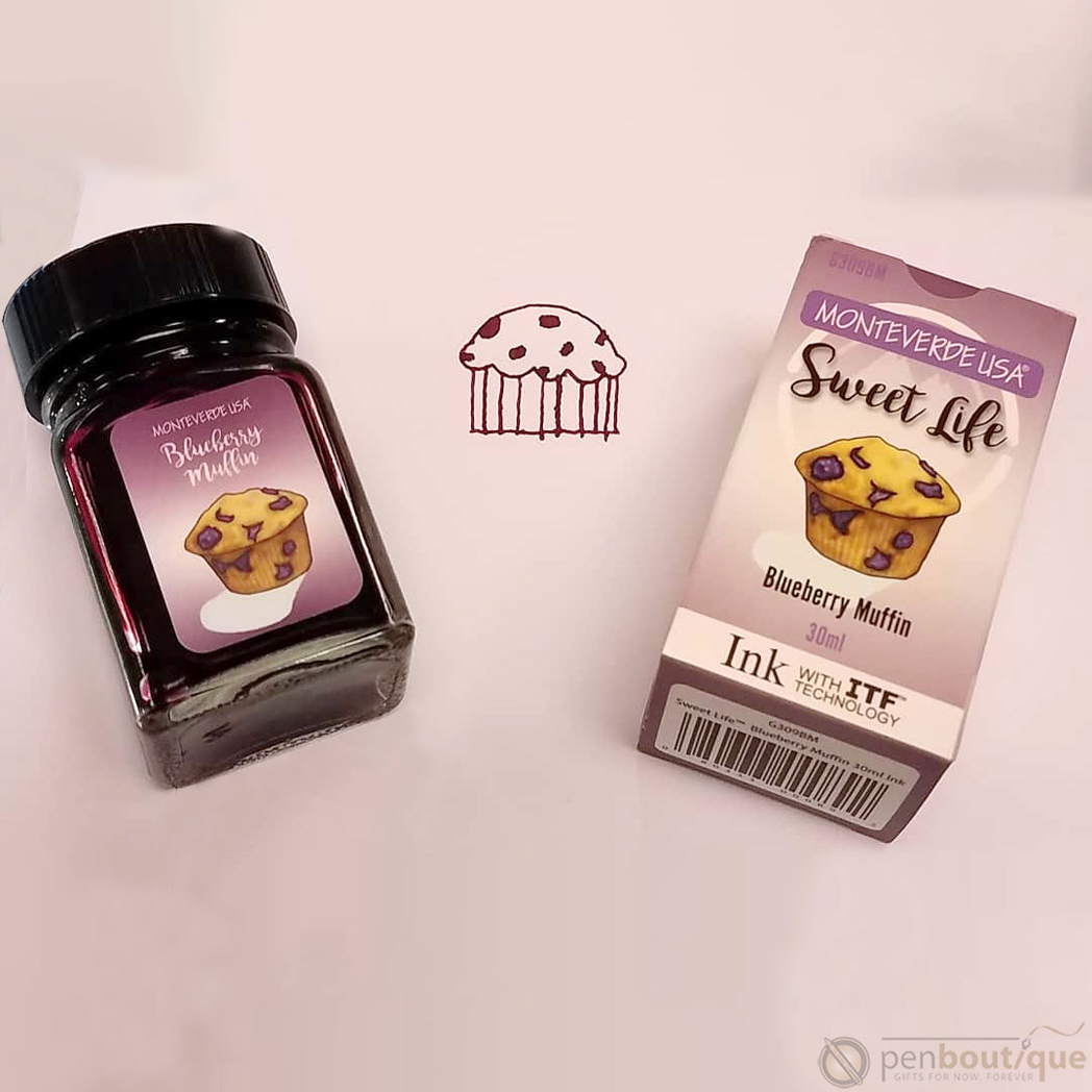 Monteverde Sweet Life Ink Bottle - Blueberry Muffin - 30ml-Pen Boutique Ltd