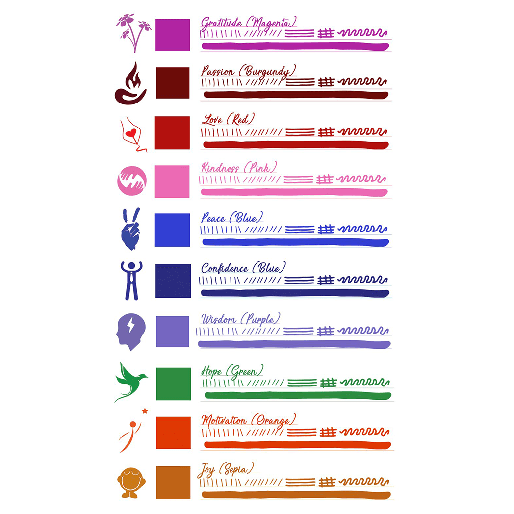 Monteverde USA Emotions Ink Set - Pen Boutique Ltd