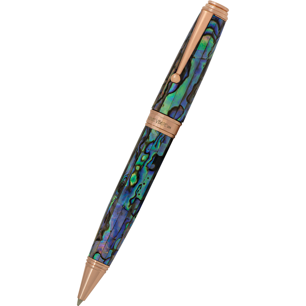 Monteverde Invincia Deluxe Ballpoint Pen - Abalone Rosegold Trim - Limited Edition - Pen Boutique Ltd