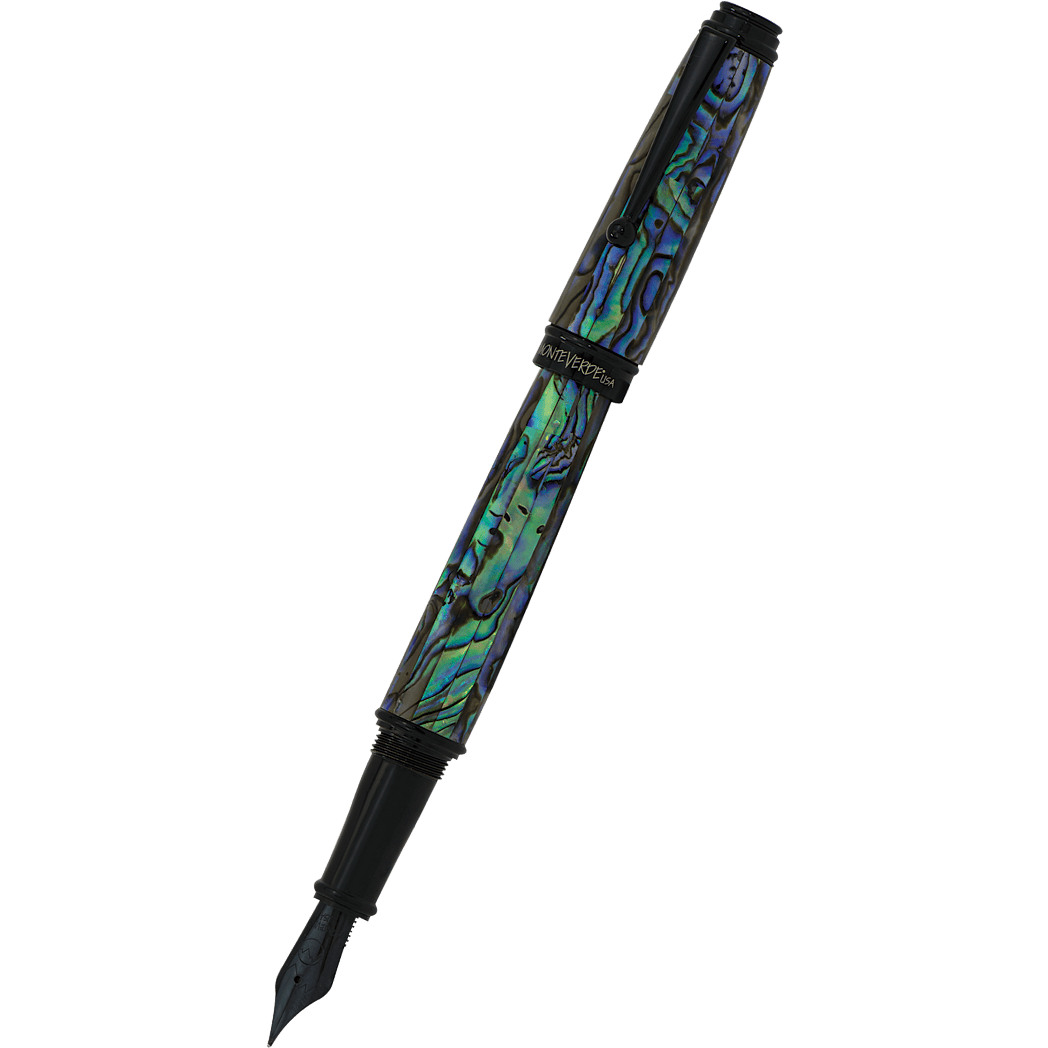 Monteverde Invincia Deluxe Fountain Pen - Abalone Gunmetal Trim - Limited Edition - Pen Boutique Ltd