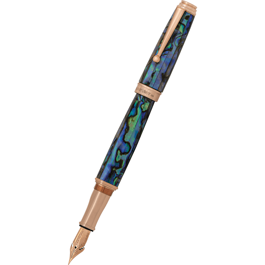 Monteverde Invincia Deluxe Fountain Pen - Abalone Rosegold Trim - Limited Edition - Pen Boutique Ltd
