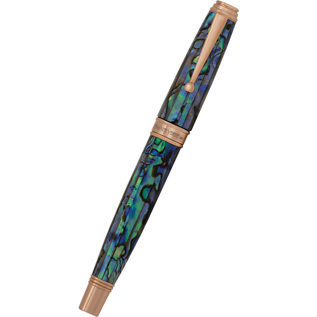Monteverde Invincia Deluxe Fountain Pen - Abalone Rosegold Trim - Limited Edition - Pen Boutique Ltd