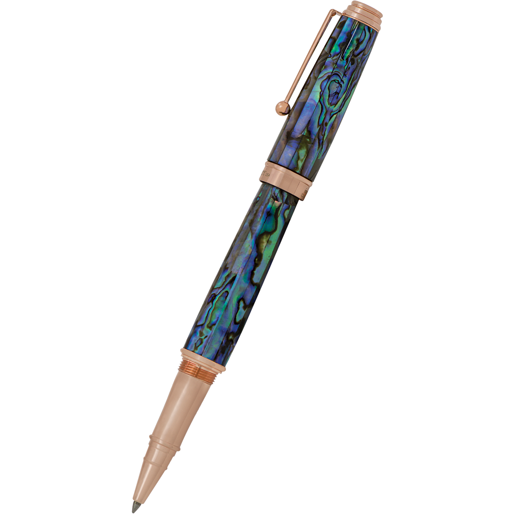 Monteverde Invincia Deluxe Rollerball Pen - Abalone Rosegold Trim - Limited Edition - Pen Boutique Ltd