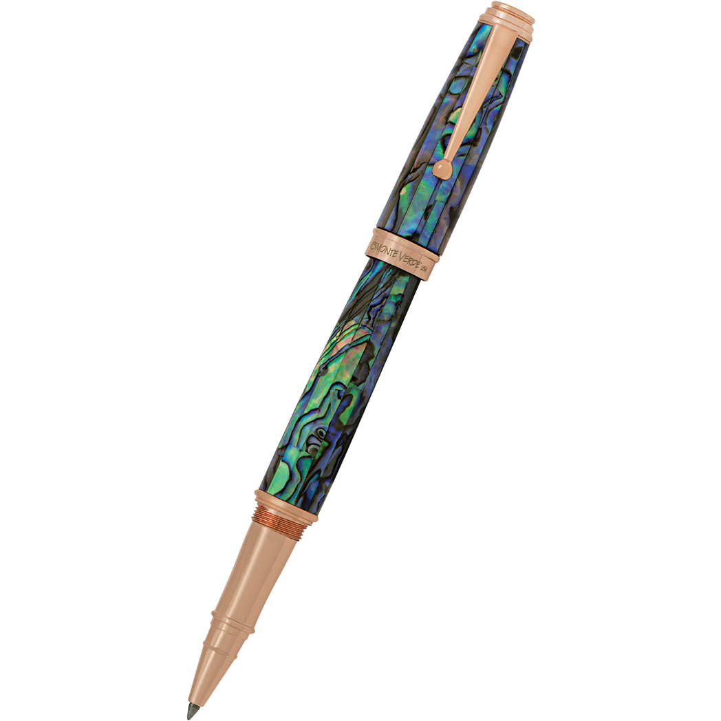 Monteverde Invincia Deluxe Rollerball Pen - Abalone Rosegold Trim - Limited Edition - Pen Boutique Ltd