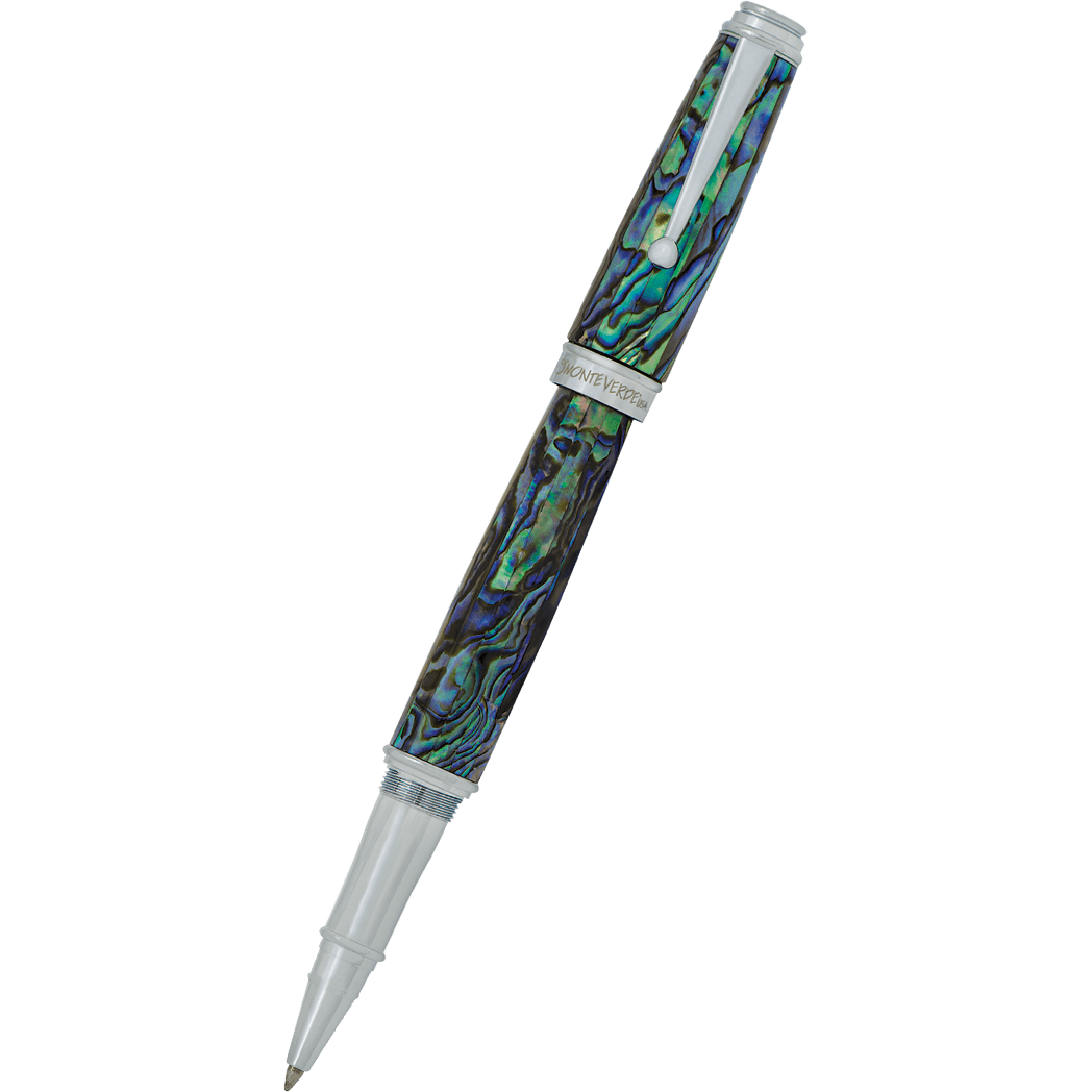 Monteverde Invincia Deluxe Rollerball Pen - Abalone Chrome Trim - Limited Edition - Pen Boutique Ltd
