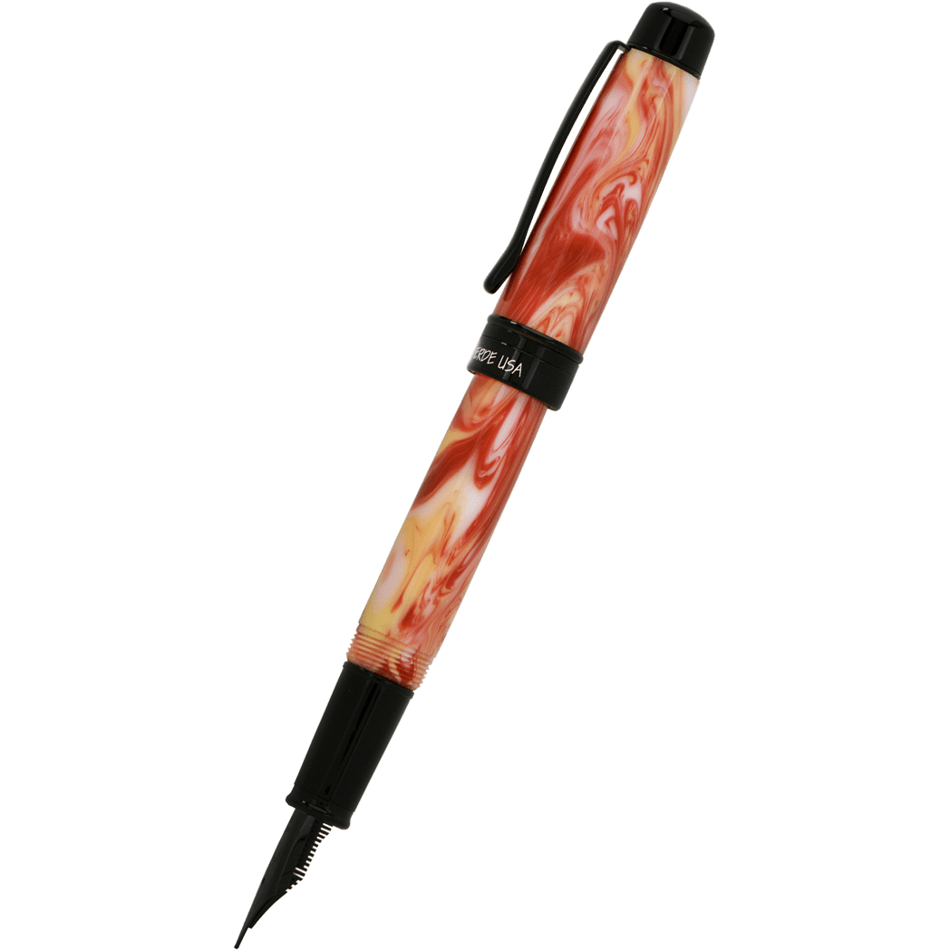 Monteverde Prima Fountain Pen - Red Swirl - Pen Boutique Ltd