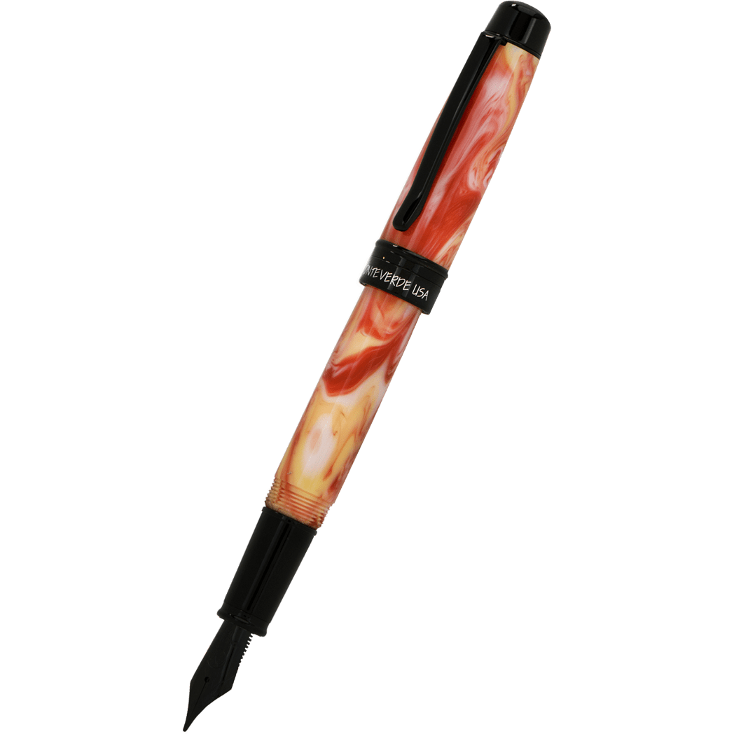 Monteverde Prima Fountain Pen - Red Swirl - Pen Boutique Ltd