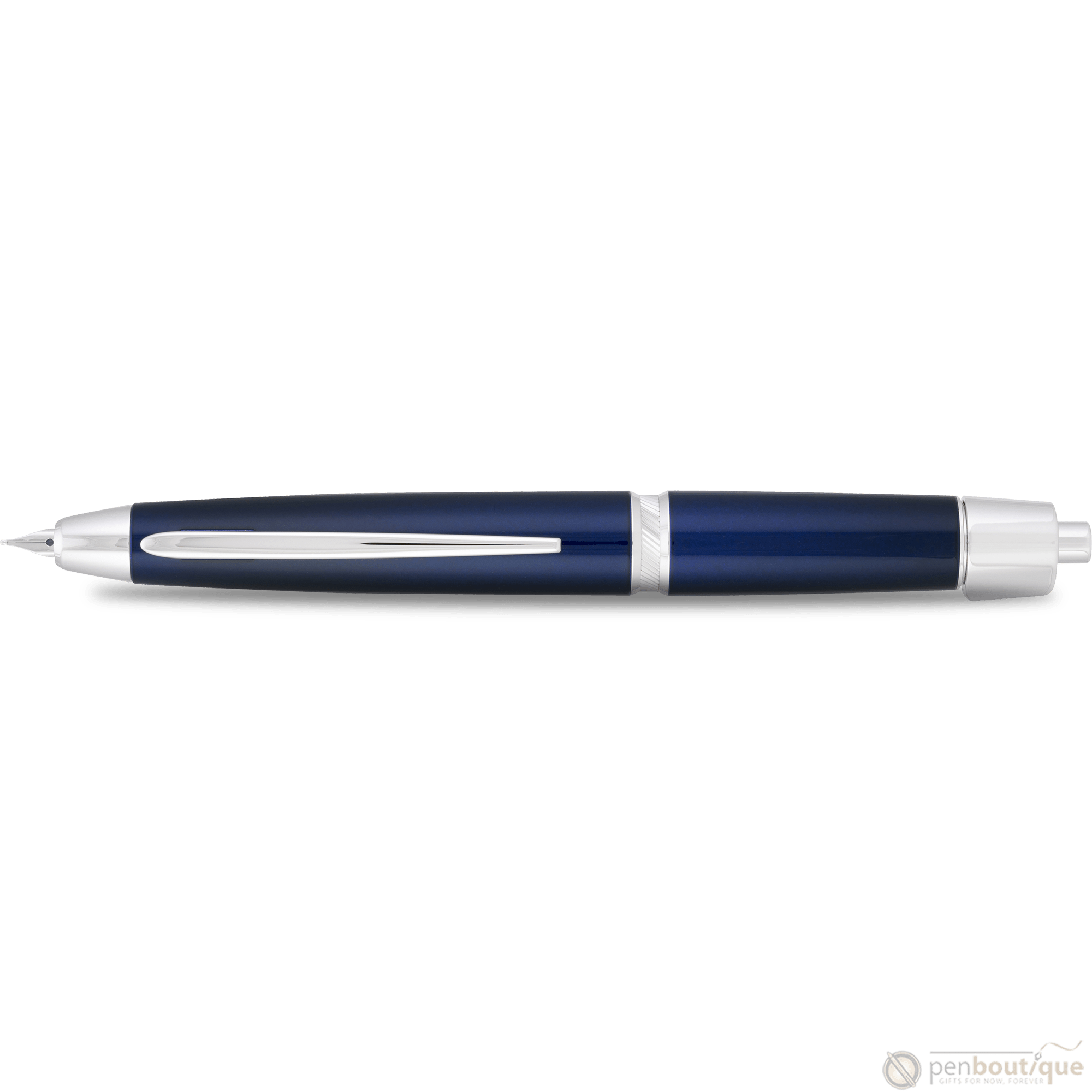 Pilot Vanishing Point LS Fountain Pen - Blue - Rhodium Trim - Pen Boutique Ltd