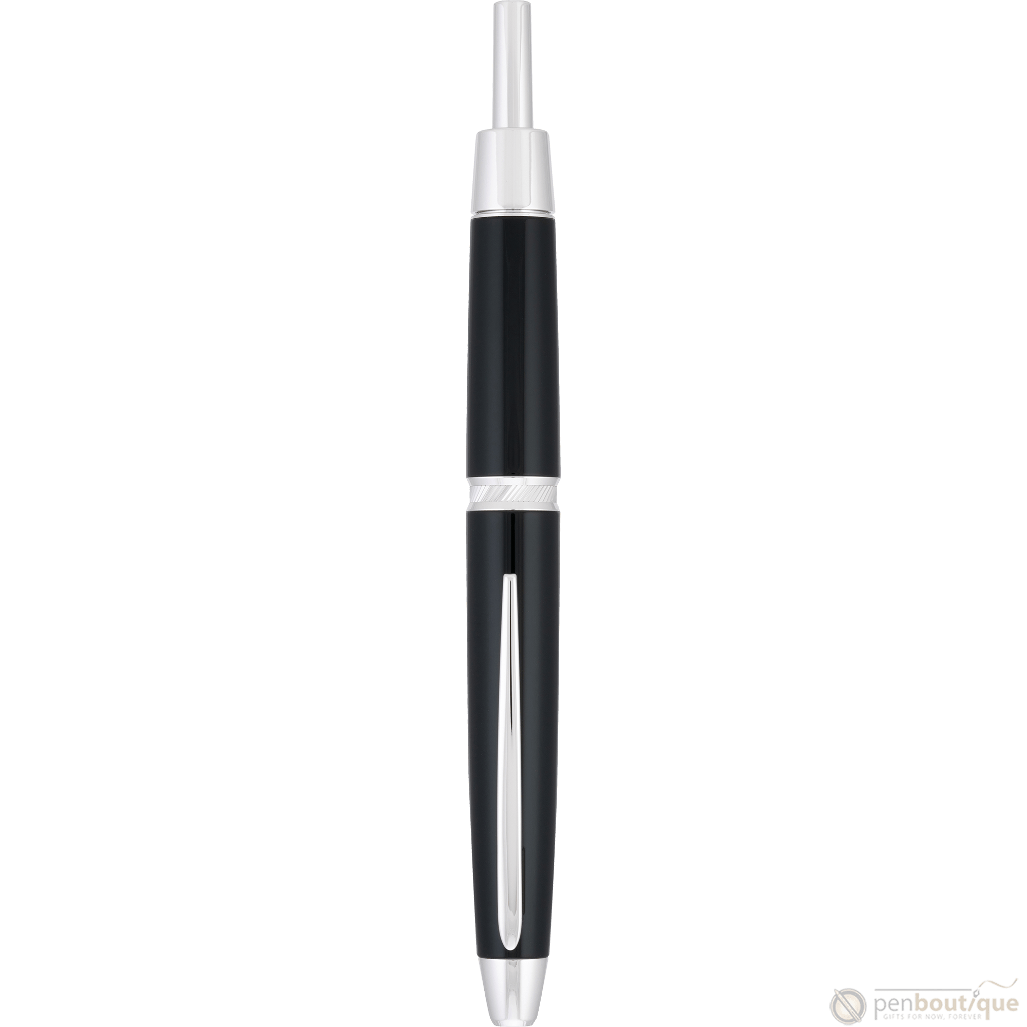 Pilot Vanishing Point LS Fountain Pen - Black - Rhodium Trim - Pen Boutique Ltd