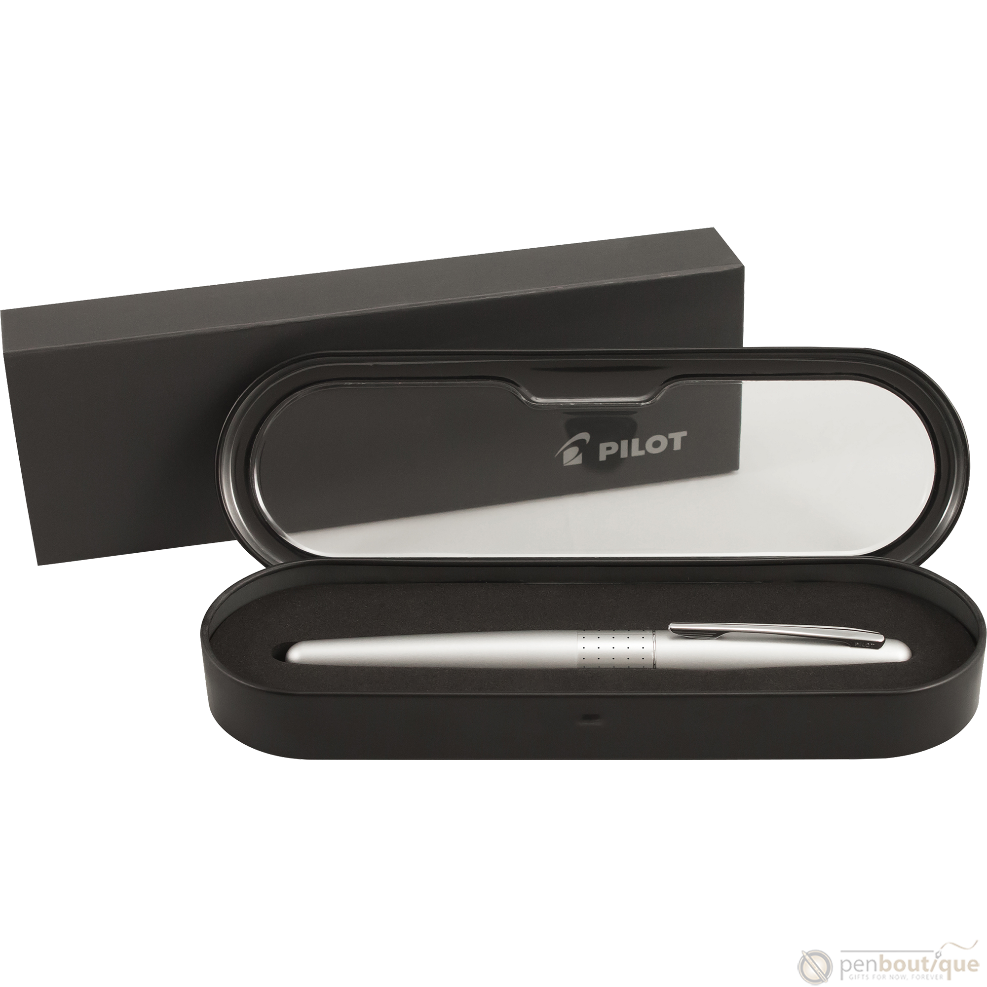 Pilot Rollerball Pen - MR Collection - Silver Barrel Dots-Pen Boutique Ltd