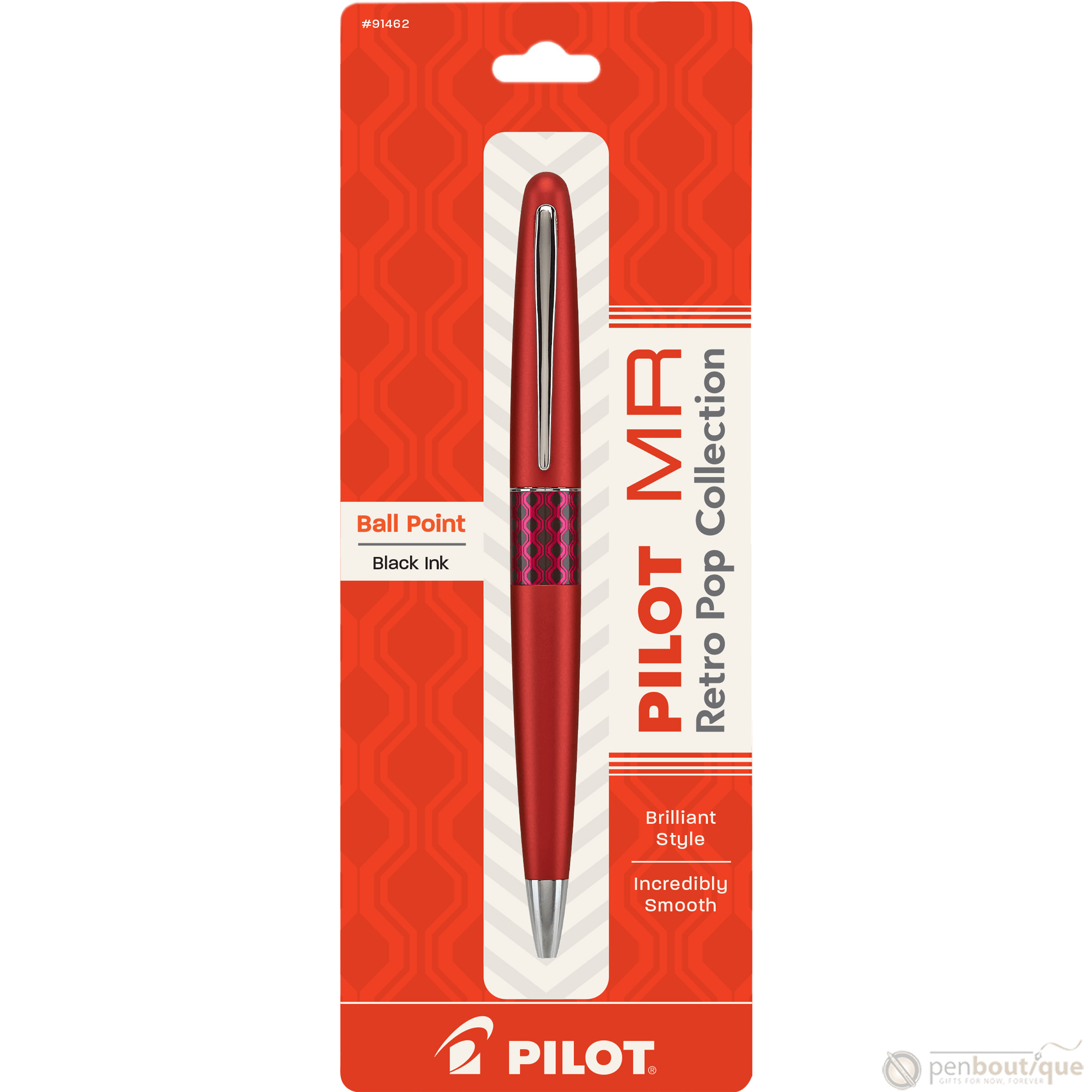 Pilot Ballpoint Pen - MR Collection - Retro Pop - Red - Pen Boutique Ltd