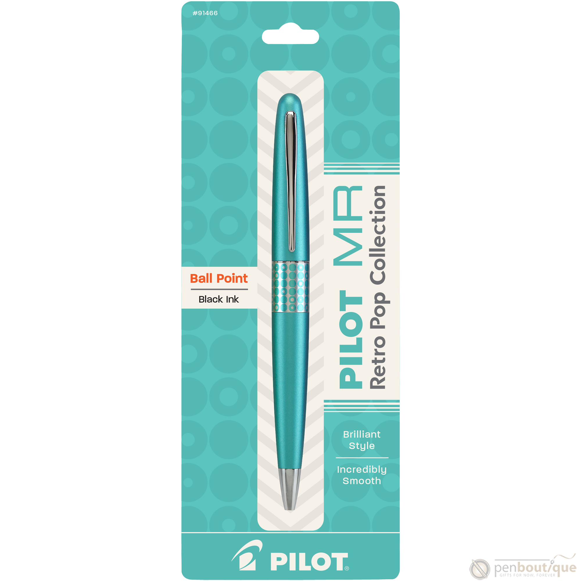 Pilot Ballpoint Pen - MR Collection - Retro Pop - Turquoise-Pen Boutique Ltd
