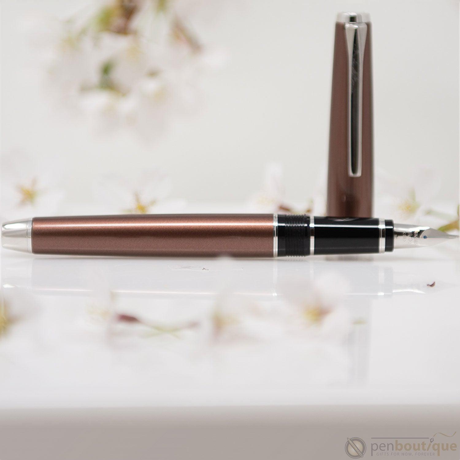 Pilot Falcon 2 Fountain Pen - Metal Brown - Pen Boutique Ltd
