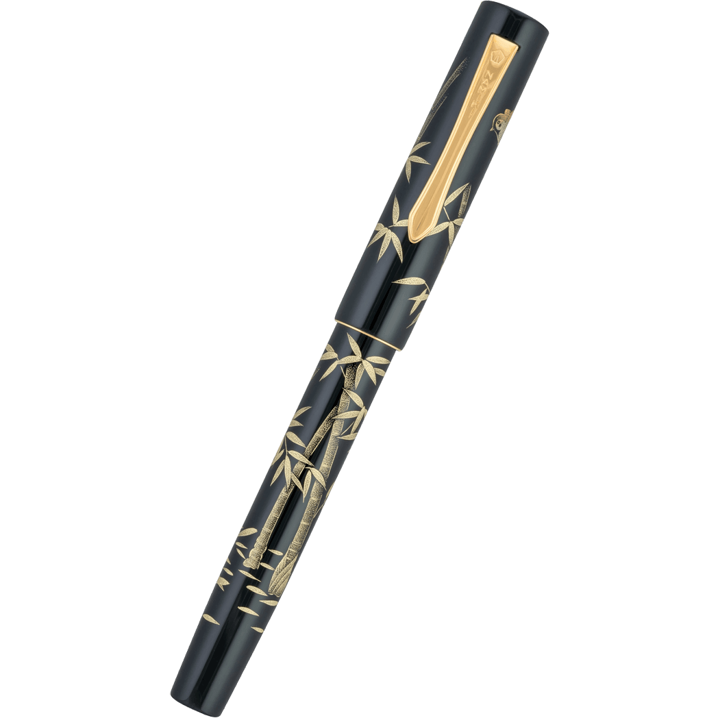 Namiki Yukari Fountain Pen - Chinkin Bamboo and Sparrow - Pen Boutique Ltd