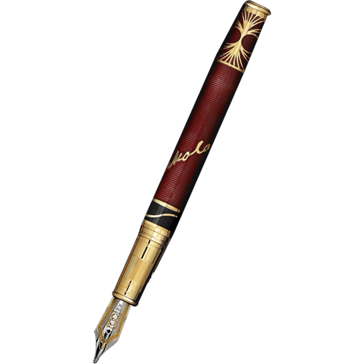 David Oscarson Tesla Fountain Pen - Translucent Red - Pen Boutique Ltd