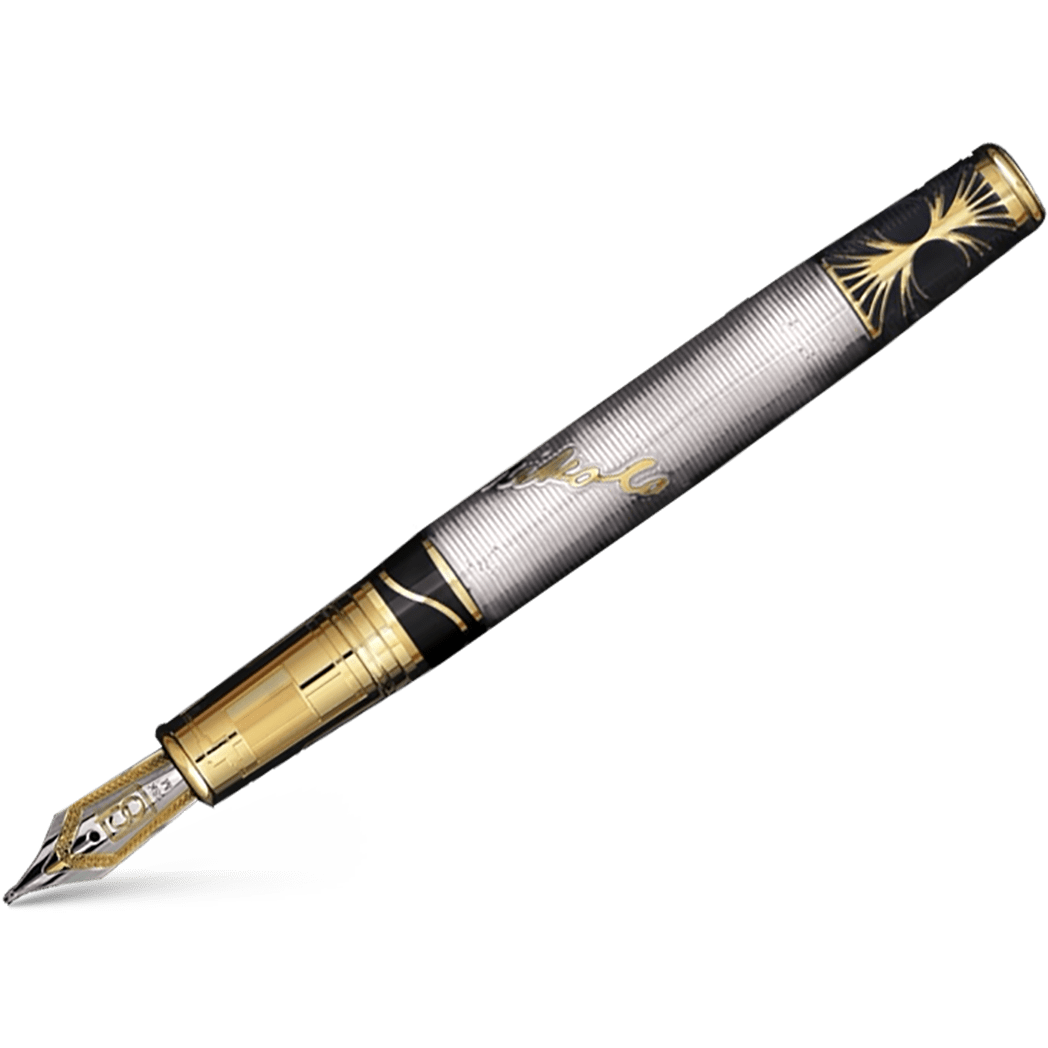 David Oscarson Tesla Fountain Pen - Translucent White - Pen Boutique Ltd