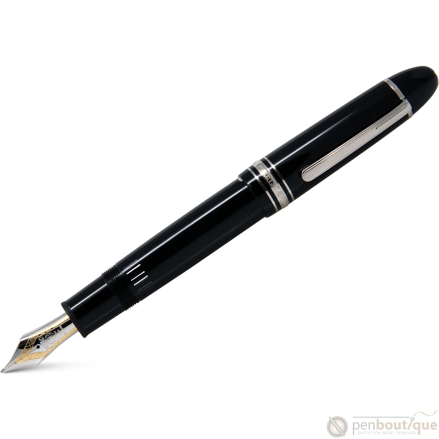 Montblanc Meisterstuck Fountain Pen - 149 Black - Platinum Trim - Pen Boutique Ltd