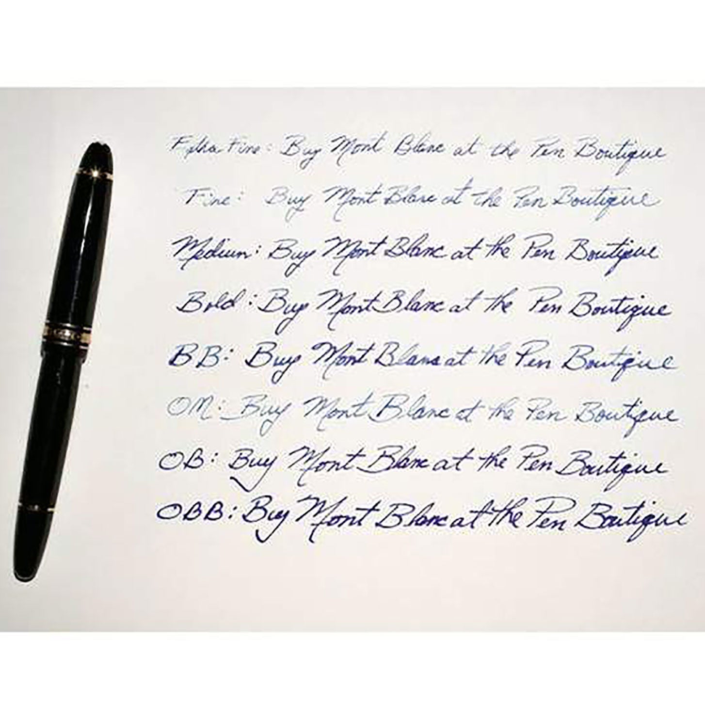 Montblanc Meisterstuck Fountain Pen - 149 Black - Platinum Trim - Pen Boutique Ltd