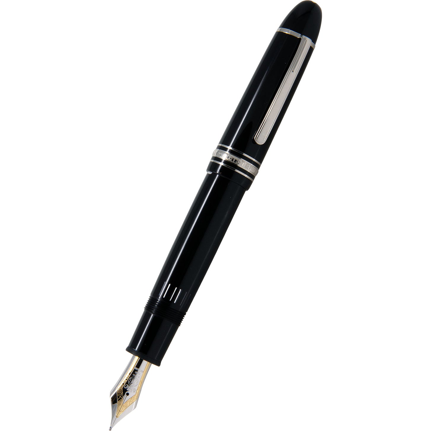 Montblanc Meisterstuck Fountain Pen - 149 Black - Platinum Trim - Pen Boutique Ltd