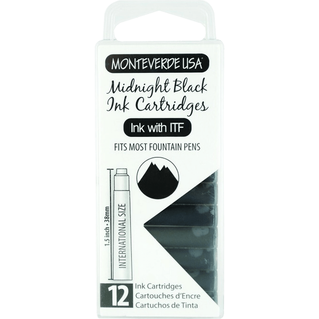 Monteverde Midnight Black - Ink Cartridges - Pen Boutique Ltd